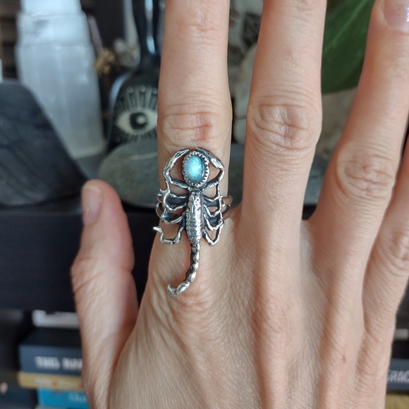 Mercury Hour Jewelry - Mercury Hour labradorite scorpion ring